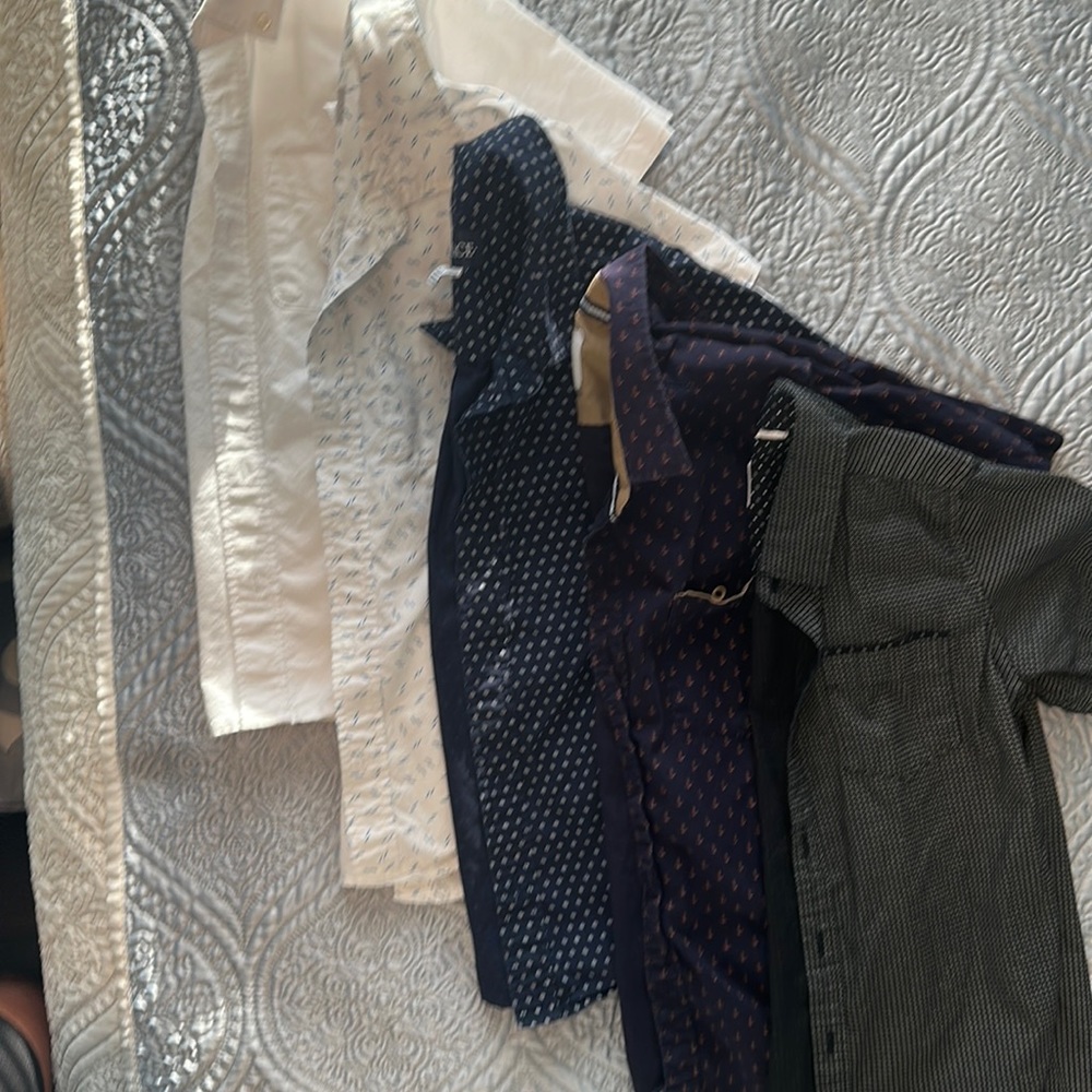 Little boys, short sleeve button down shirts